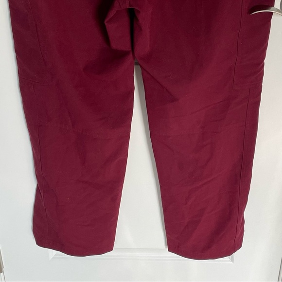 Figs Axim Burgundy Red Cargo Scrub Pants - 35665 - Picture 10 of 13